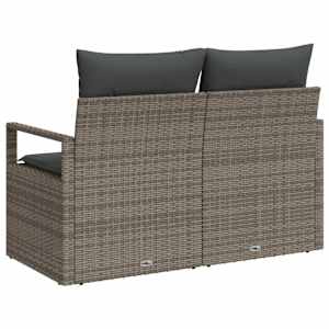 Zahradní sofa s polštářem 120 x 62 x 69 cm polyratan - obrázek 4