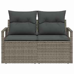 Zahradní sofa s polštářem 120 x 62 x 69 cm polyratan - obrázek 5
