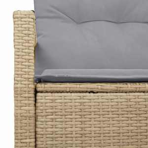 Zahradní sofa s polštářem 120 x 62 x 69 cm polyratan - obrázek 6