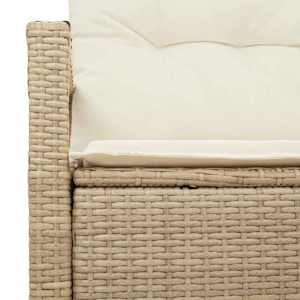Zahradní sofa s polštářem 120 x 62 x 69 cm polyratan - obrázek 6