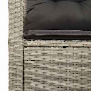 Zahradní sofa s polštářem 120 x 62 x 69 cm polyratan - obrázek 7