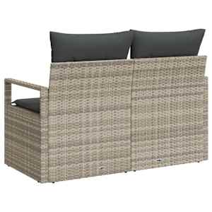 Zahradní sofa s polštářem 120 x 62 x 69 cm polyratan - obrázek 4