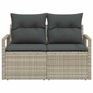 Zahradní sofa s polštářem 120 x 62 x 69 cm polyratan - obrázek 5
