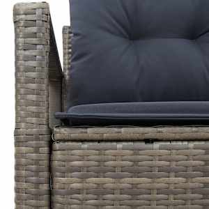 Zahradní sofa s polštářem 120 x 62 x 69 cm polyratan - obrázek 7