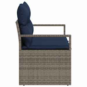 Zahradní sofa s polštářem 120 x 62 x 69 cm polyratan - obrázek 6