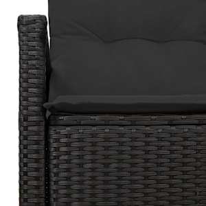 Zahradní sofa s polštářem 120 x 62 x 69 cm polyratan - obrázek 6