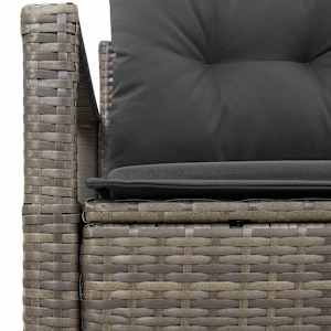 Zahradní sofa s polštářem 120 x 62 x 69 cm polyratan - obrázek 6