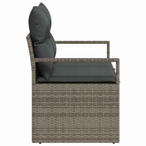 Zahradní sofa s polštářem 120 x 62 x 69 cm polyratan - obrázek 4