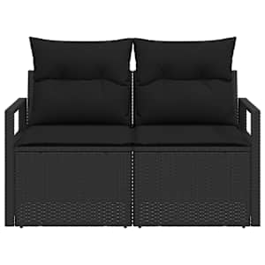 Zahradní sofa s polštářem 120 x 62 x 69 cm polyratan - obrázek 5