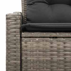 Zahradní sofa s polštářem 123 x 62 x 69 cm polyratan - obrázek 6