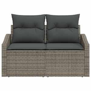 Zahradní sofa s polštářem 123 x 62 x 69 cm polyratan - obrázek 4