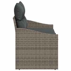 Zahradní sofa s polštářem 123 x 62 x 69 cm polyratan - obrázek 5