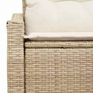 Zahradní sofa s polštářem 123 x 62 x 69 cm polyratan - obrázek 7