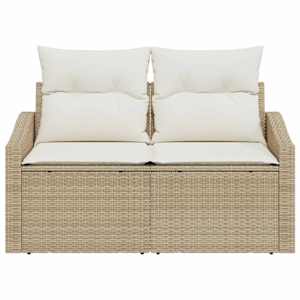 Zahradní sofa s polštářem 123 x 62 x 69 cm polyratan - obrázek 5