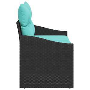 Zahradní sofa Šedá 123 x 62 x 69cm polyratan - obrázek 6