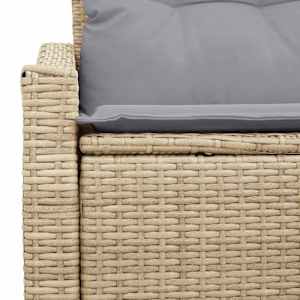 Zahradní sofa s polštářem 123 x 62 x 69 cm polyratan - obrázek 7