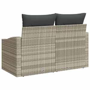 Zahradní sofa s polštářem 123 x 62 x 69 cm polyratan - obrázek 4