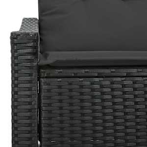Zahradní sofa s polštářem 123 x 62 x 69 cm polyratan - obrázek 8