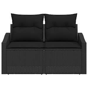 Zahradní sofa s polštářem 123 x 62 x 69 cm polyratan - obrázek 5