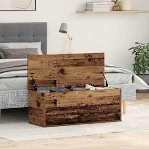 Úložná krabice Staré dřevo 90 x 35 x 35 cm kompozitní dřevo - obrázek 1