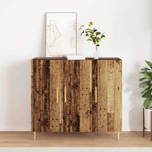Servírovací skříň Staré dřevo 90 x 34 x 80 cm kompozitní dřevo - obrázek 1