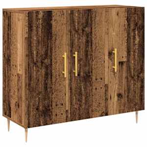 Servírovací skříň Staré dřevo 90 x 34 x 80 cm kompozitní dřevo - obrázek 2
