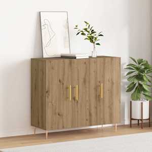 Servírovací skříň Artisanový dub 90 x 34 x 80 cm - obrázek 4