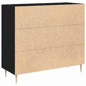 Servírovací skříň Černý dub 90 x 34 x 80 cm kompozitní dřevo - obrázek 5