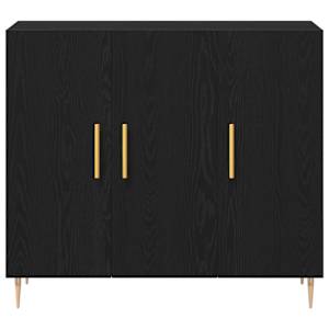 Servírovací skříň Černý dub 90 x 34 x 80 cm kompozitní dřevo - obrázek 6