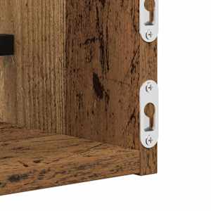 Nástěnná polička Nástěnný 2 pcs Staré dřevo 60 x 16 x 14 cm - obrázek 8