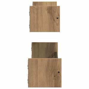 Nástěnná polička Nástěnný 2 pcs Artisanový dub 60 x 16 x 14 cm - obrázek 6