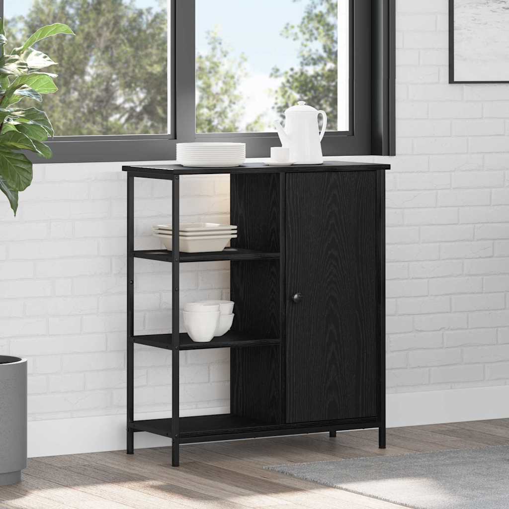 Komoda Čierna Javor 70x30x80 cm Kompozitné drevo 869090