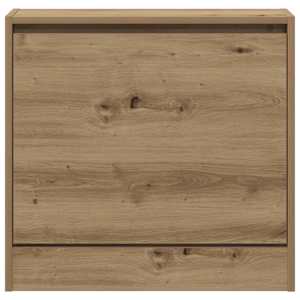 Skříň na obuv Artisanový dub 60 x 21 x 57 cm kompozitní dřevo - obrázek 7