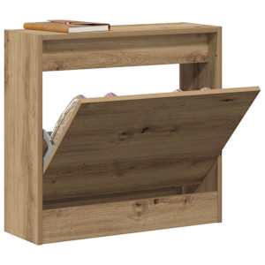 Skříň na obuv Artisanový dub 60 x 21 x 57 cm kompozitní dřevo - obrázek 3