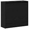 vidaXL Kinga kapp 60 x 21 x 57 cm Tehispuit Must tamm