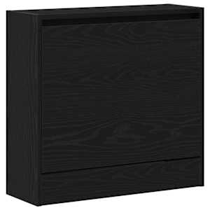 vidaXL Kinga kapp 60 x 21 x 57 cm Tehispuit Must tamm