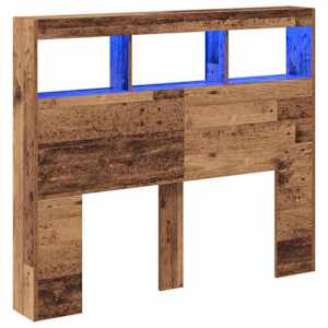Čelo postele Staré dřevo 120 x 17 x 102 cm kompozitní dřevo - obrázek 2