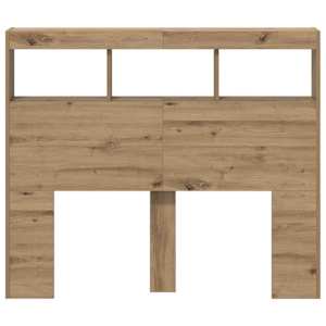 Čelo postele Artisanový dub 120 x 17 x 102 cm kompozitní dřevo - obrázek 6