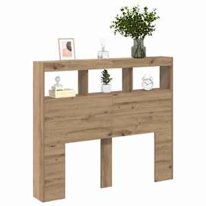 Čelo postele Artisanový dub 120 x 17 x 102 cm kompozitní dřevo - obrázek 3
