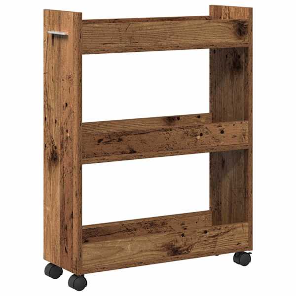 vidaXL Kapp rattaga Vana puit 60 x 22 x 79 cm