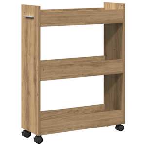 Truhlářský s kolem Artisanový dub 60 x 22 x 79 cm - obrázek 5