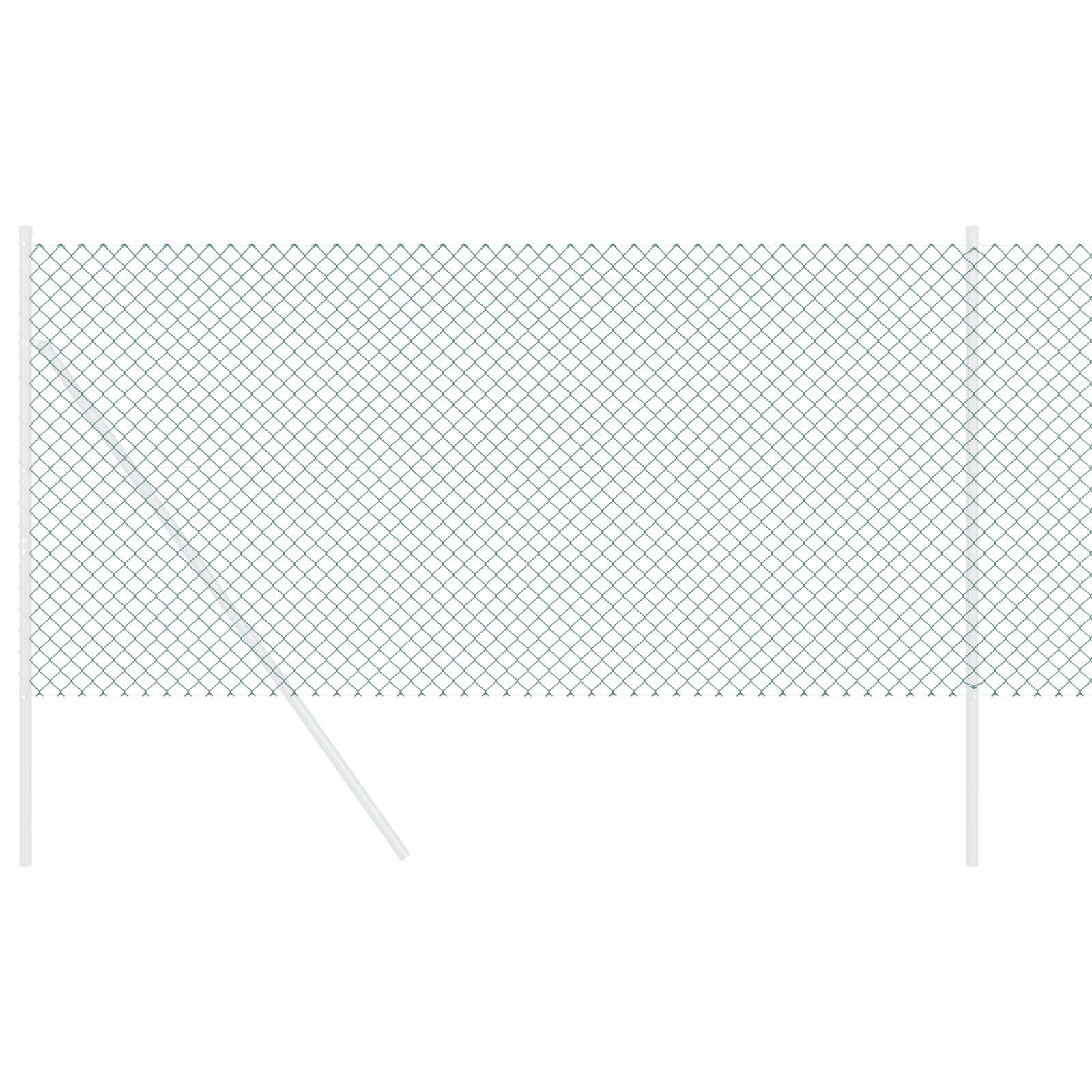 Thumbnail - vidaXL Kettenzaun Grün 10 x 0,6 m Stahl