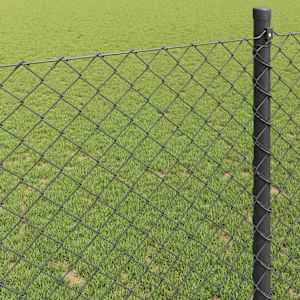 Plot z řetězových odkazů 25 x 1,4 m Ocel Šedá - obrázek 4