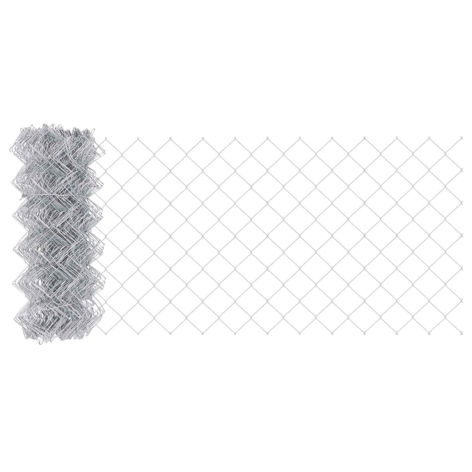 vidaXL Gard cu plasă de sârmă 25 x 0,6 m Oțel galvanizat Argintiu