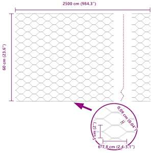 Hexagonální oplocení Zelená 0,6 x 25 m PVC - obrázek 9