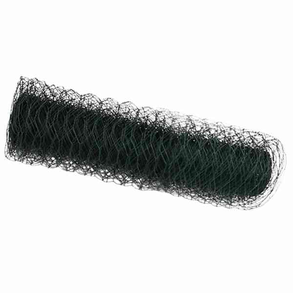 vidaXL Heksagonaalne tara 0,5 x 50 m PVC Roheline