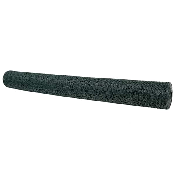 vidaXL Heksagonaalne tara 1,2 x 50 m PVC Roheline