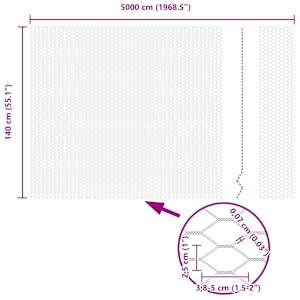 Hexagonální oplocení Zelená 1,4 x 50 m PVC - obrázek 9