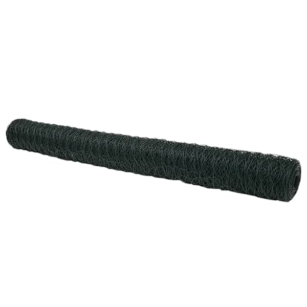 vidaXL Heksagonaalne tara 1,6 x 50 m PVC Roheline