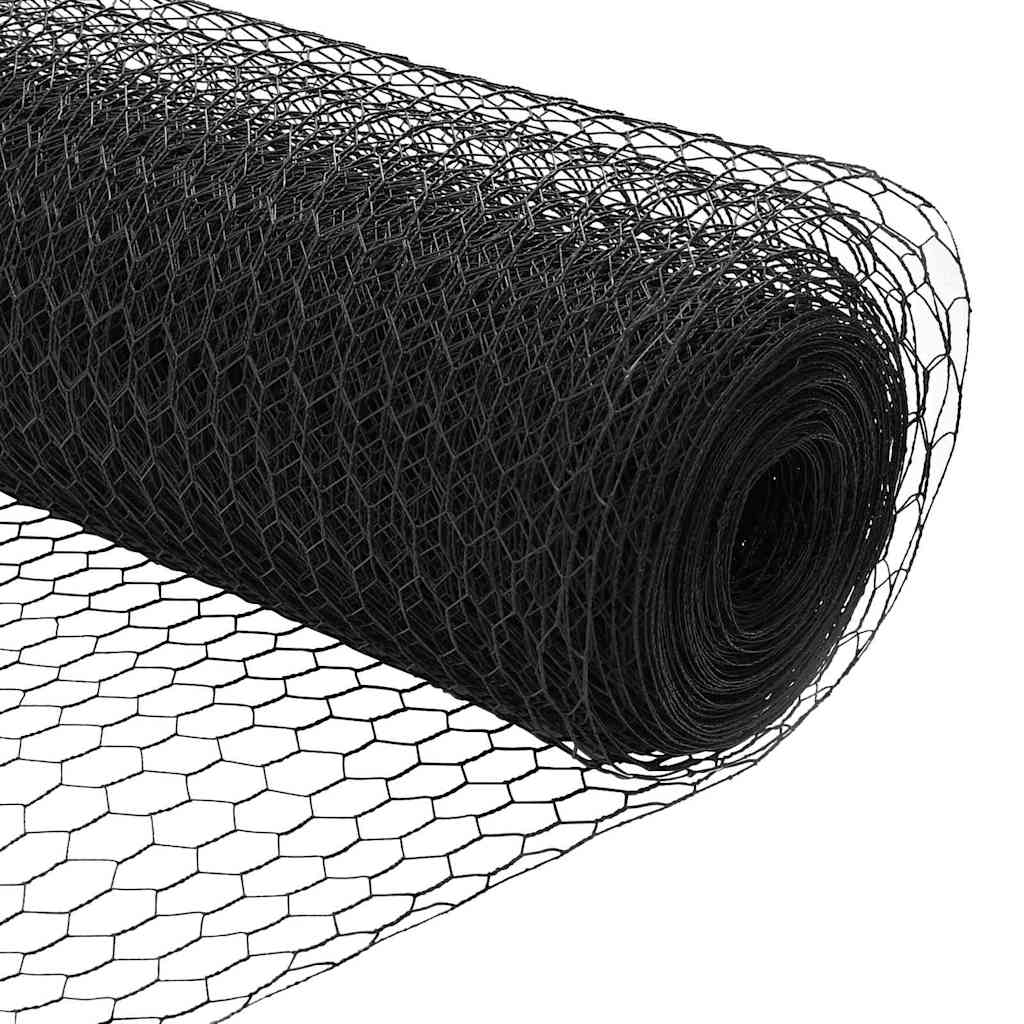 Šesterokotna ograja Siva 1,5 x 10 m PVC - slika 8